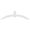 Ekena Millwork Archdale Architectural Grade PVC Gable Bracket, 60"W x 17 1/2"H x 4"D x 4"F, 7/12 Pitch GBP060X18X0404ARC00 - alternate 3